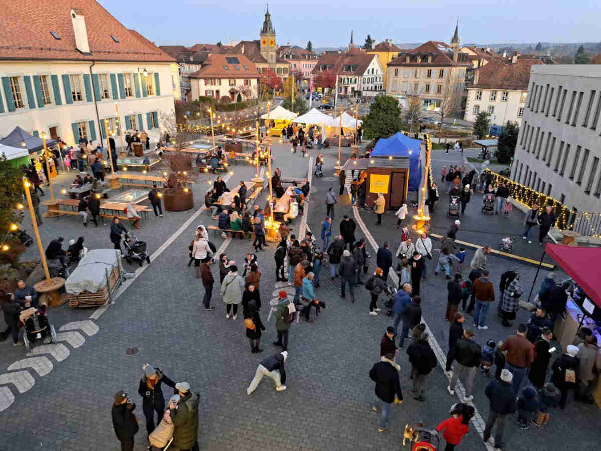 Vue du marché depuis le Château